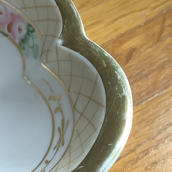 Antique Nippon Hand-painted Oval Serving Bowl/ Dish - Picture 12 of 15